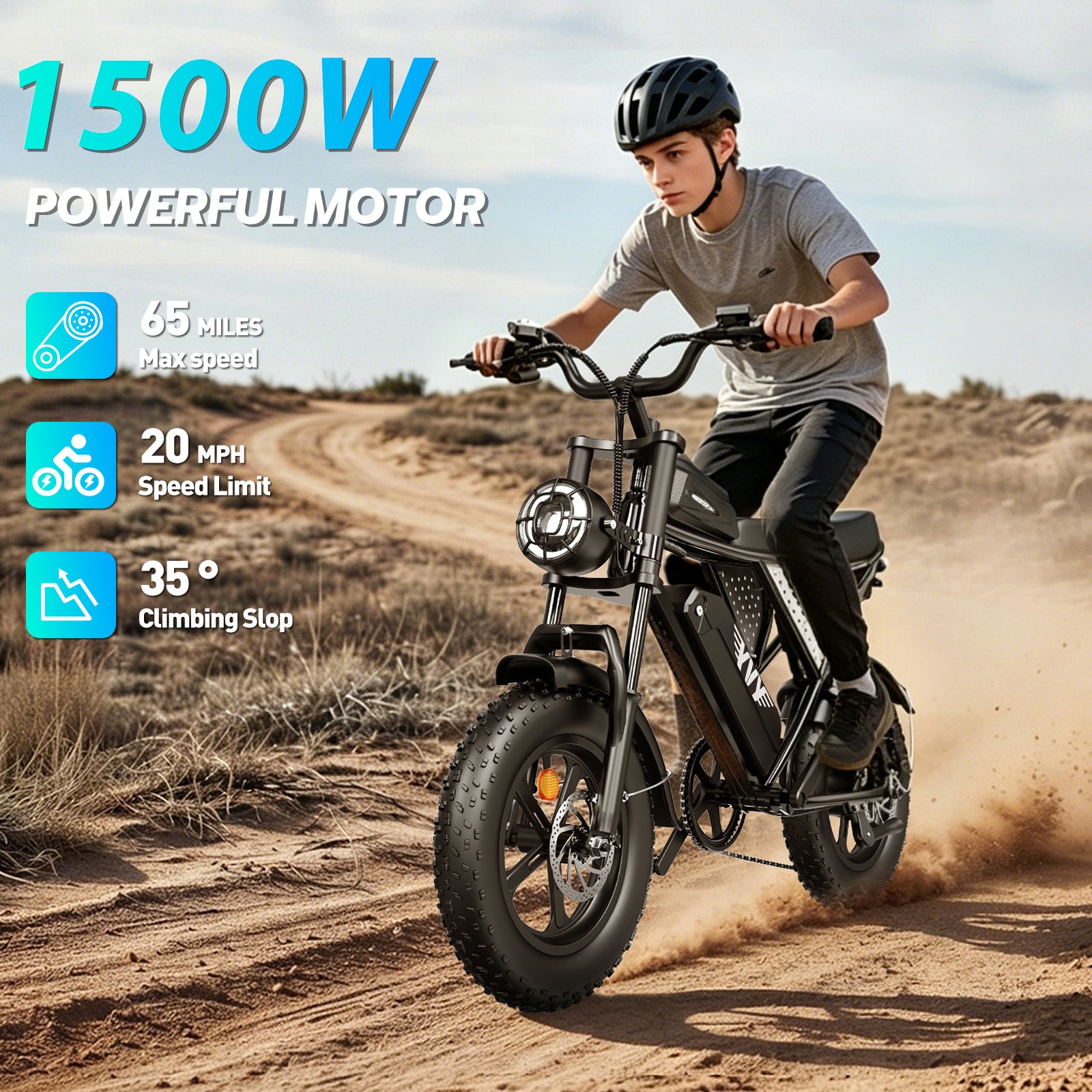 YVY K16 1500W Fat Tire Electric Bicycle