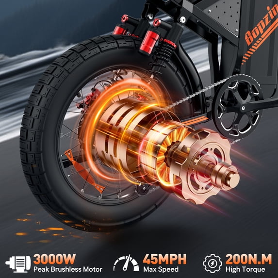 Electric Dirt Bike for Adults-Peak 3000W 45Mph,60V 35AH 68Miles,20’’ Fat Tire 7 Speed Dirt Bike with Disc Brakes,cTUVus Certified