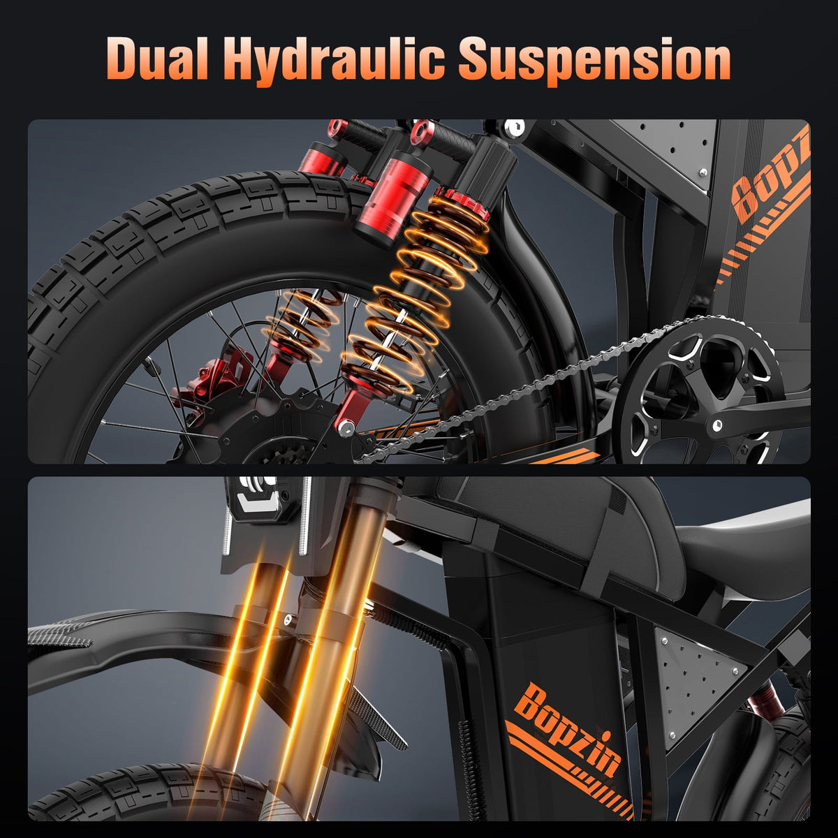 Electric Dirt Bike for Adults-Peak 3000W 45Mph,60V 35AH 68Miles,20’’ Fat Tire 7 Speed Dirt Bike with Disc Brakes,cTUVus Certified