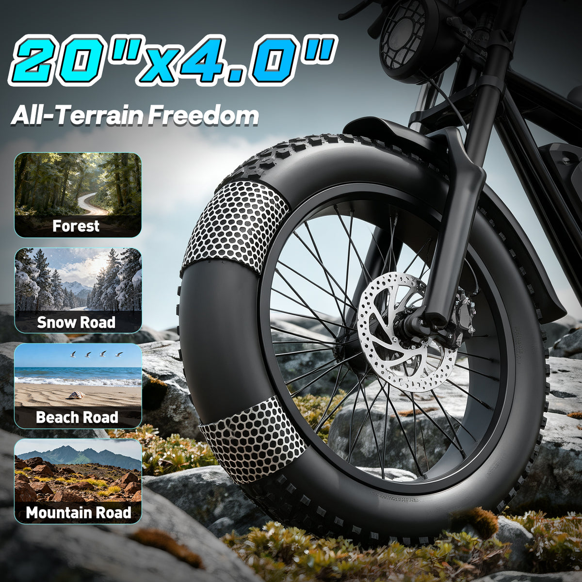 YVY K20Lite-S 1500W Fat Tire Electric Bicycle