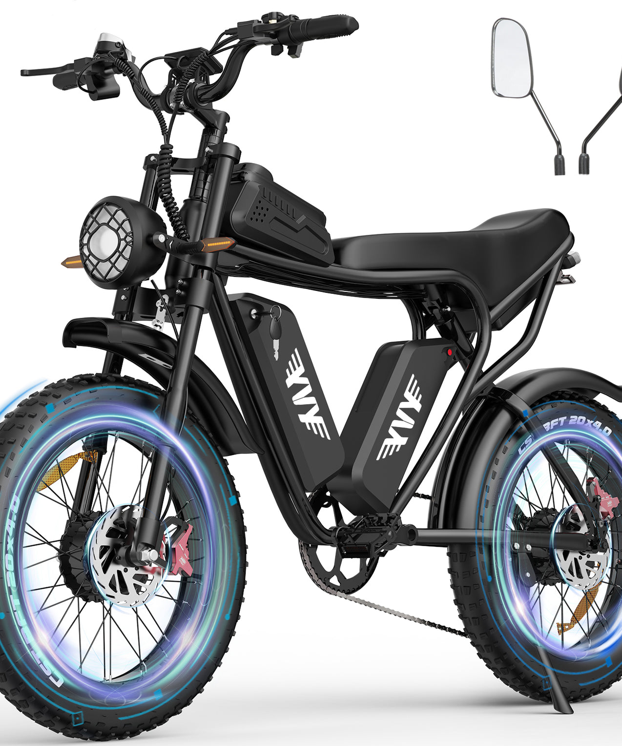 YVY K20Pro 2000W 52V40Ah Fat Tire Electric Bicycle