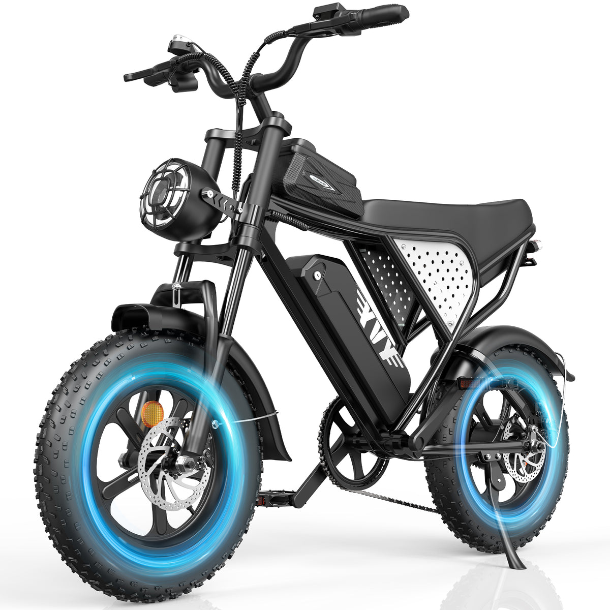 750W 28Mph Electric Bike,48V 25AH,65Miles,16"Fat Tire E-Bike,Disc Brakes Mountain Bike for Adults,cTUVus Certified,Class 3