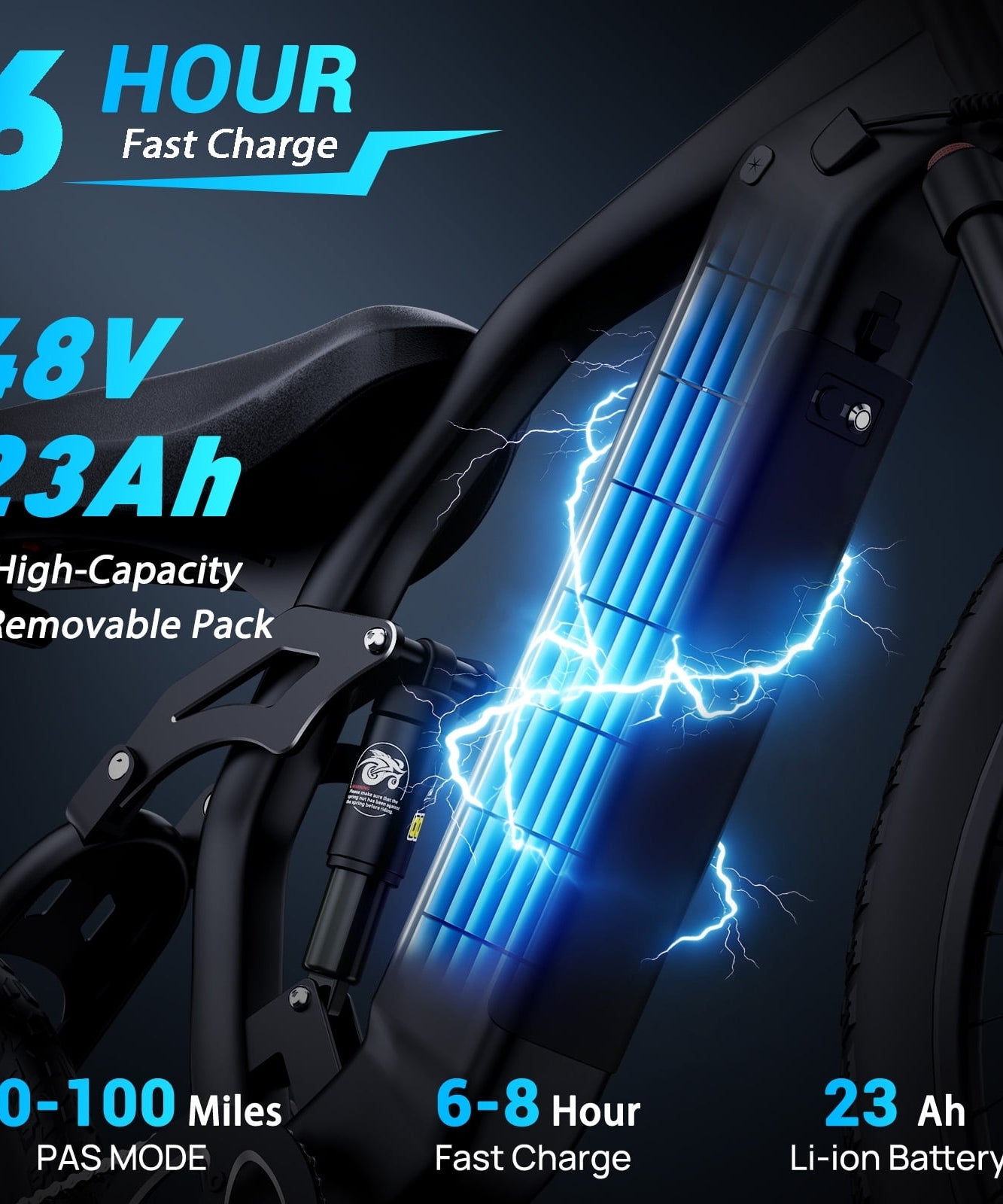 750W 28Mph Electric Bicycle for Adults, 48V 23AH,Max 100 Miles,E-Bike,27.5''Narrow Tire Mountain Bike,Disc Brakes,cTUVus Certified,Class 3