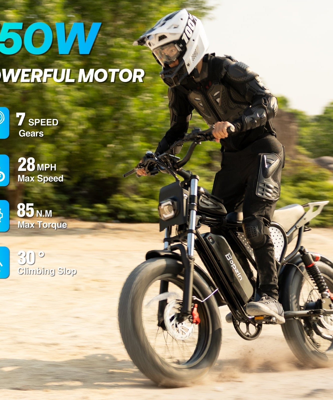 750W 28Mph E-Bike for Adults, 48V 25Ah,80Miles Electric Bicycle,20" Fat Tire Mountain Bike,cTUVus Certified,Class 3