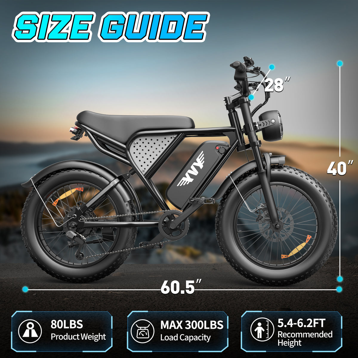 YVY K20Lite-S 1500W Fat Tire Electric Bicycle