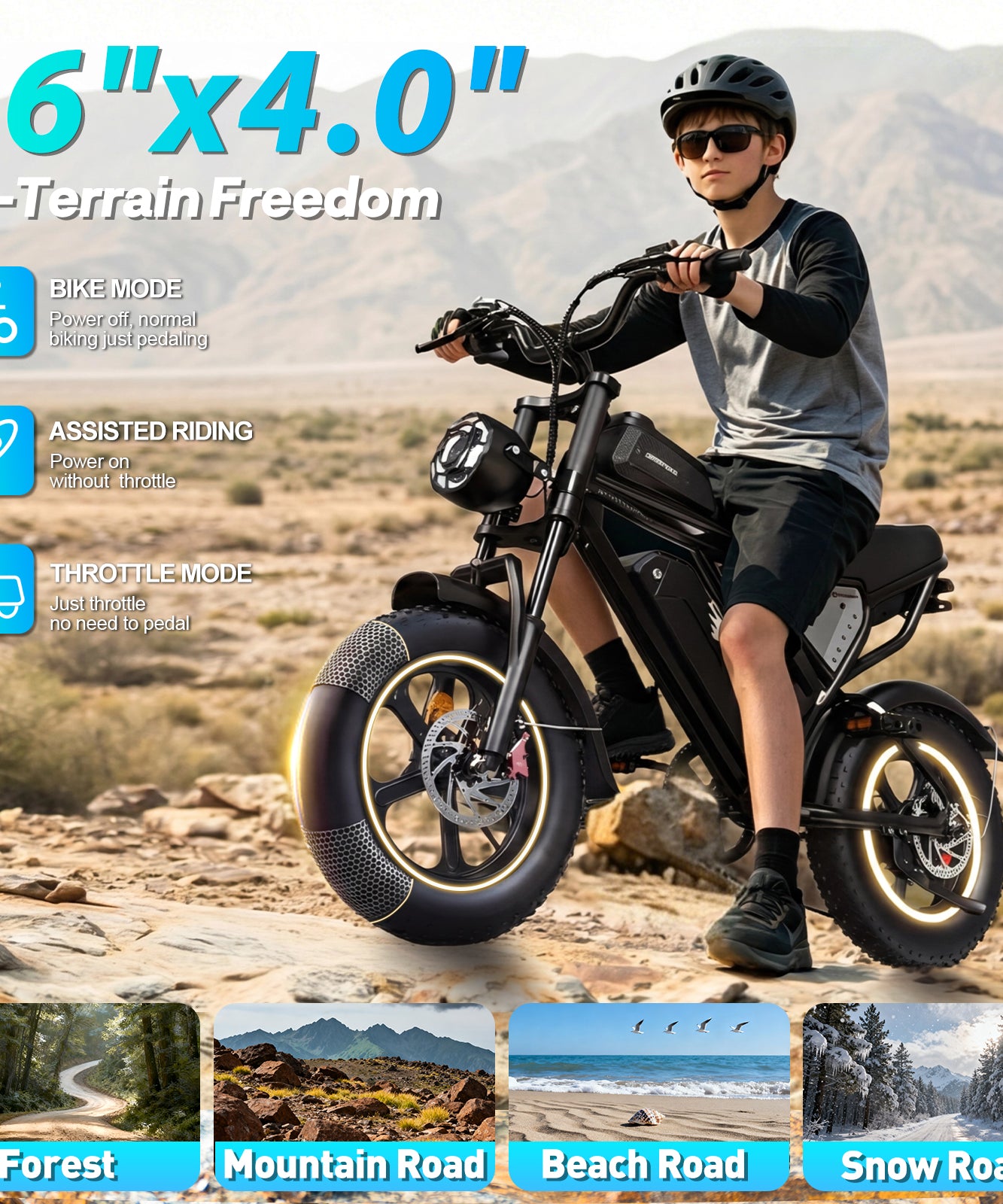 YVY K16 1500W Fat Tire Electric Bicycle