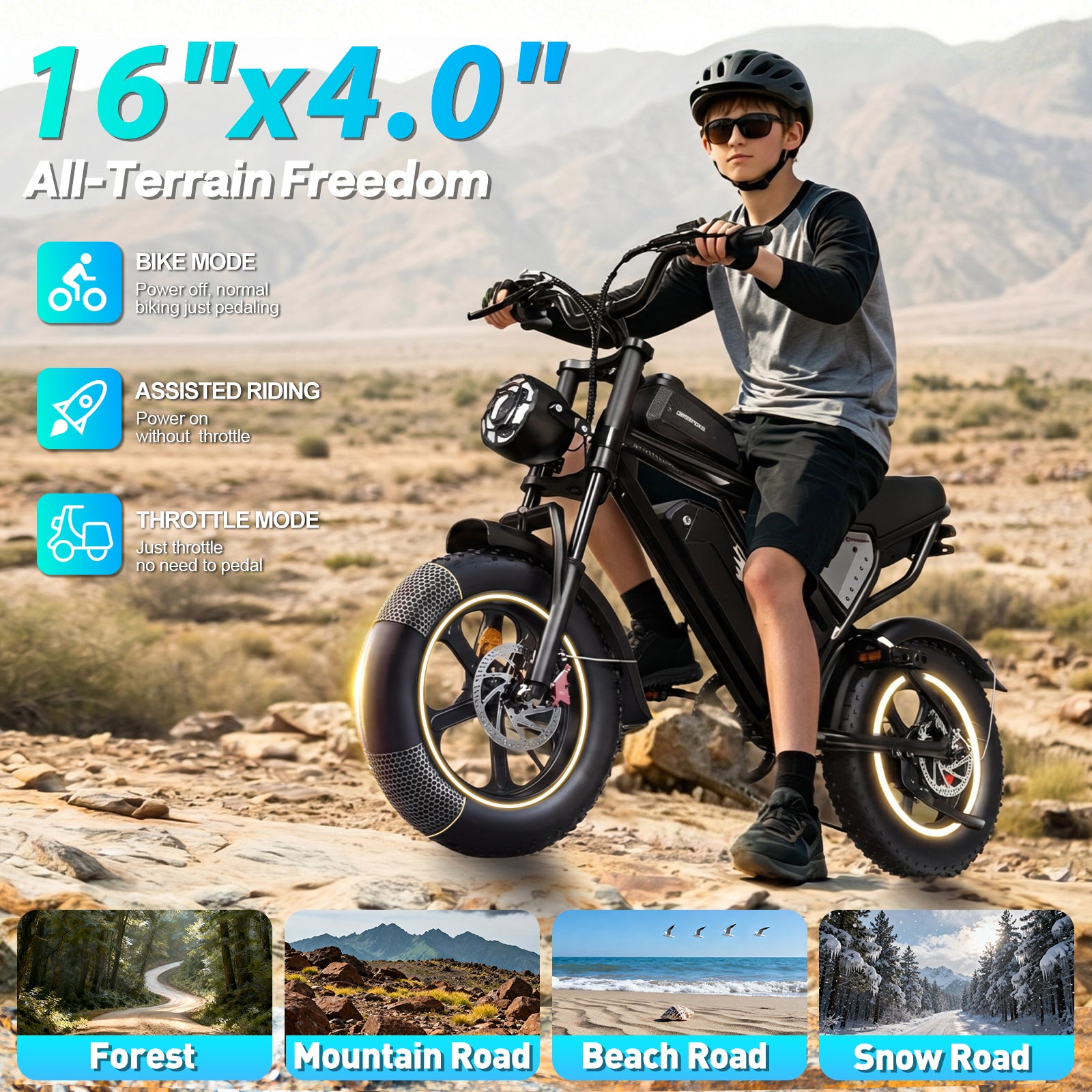 YVY K16 1500W Fat Tire Electric Bicycle