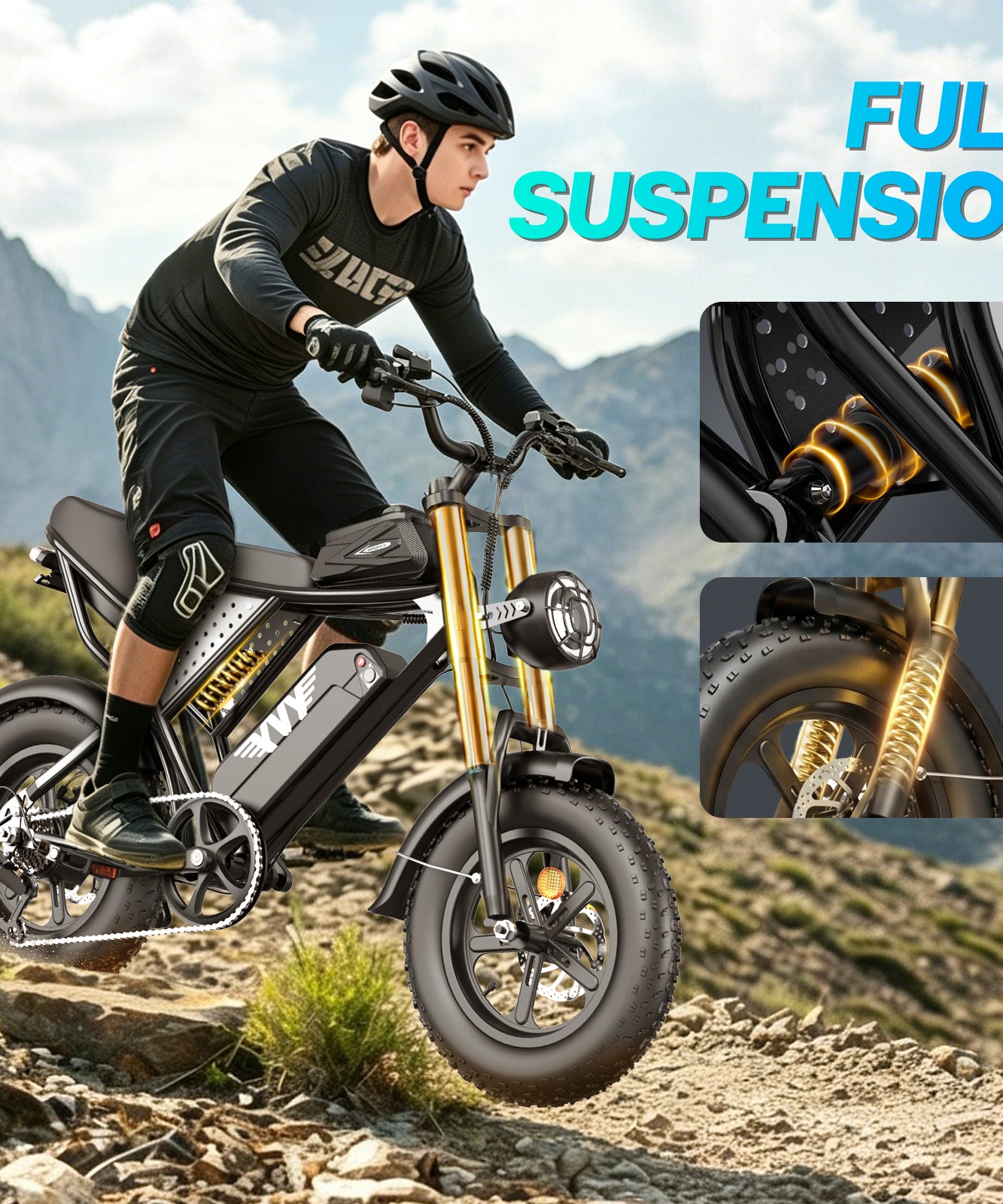 YVY K16 1500W Fat Tire Electric Bicycle