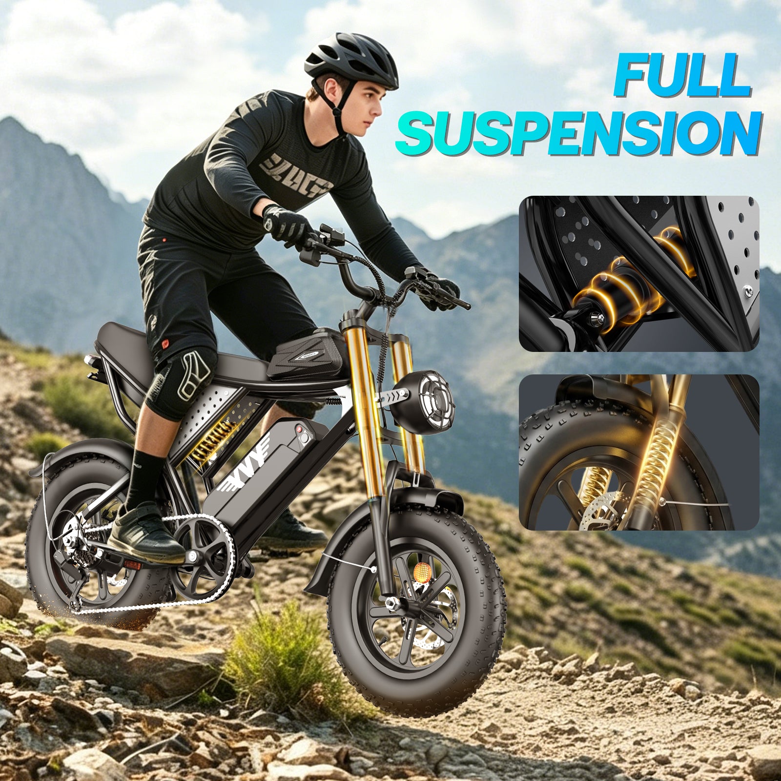 YVY K16 1500W Fat Tire Electric Bicycle