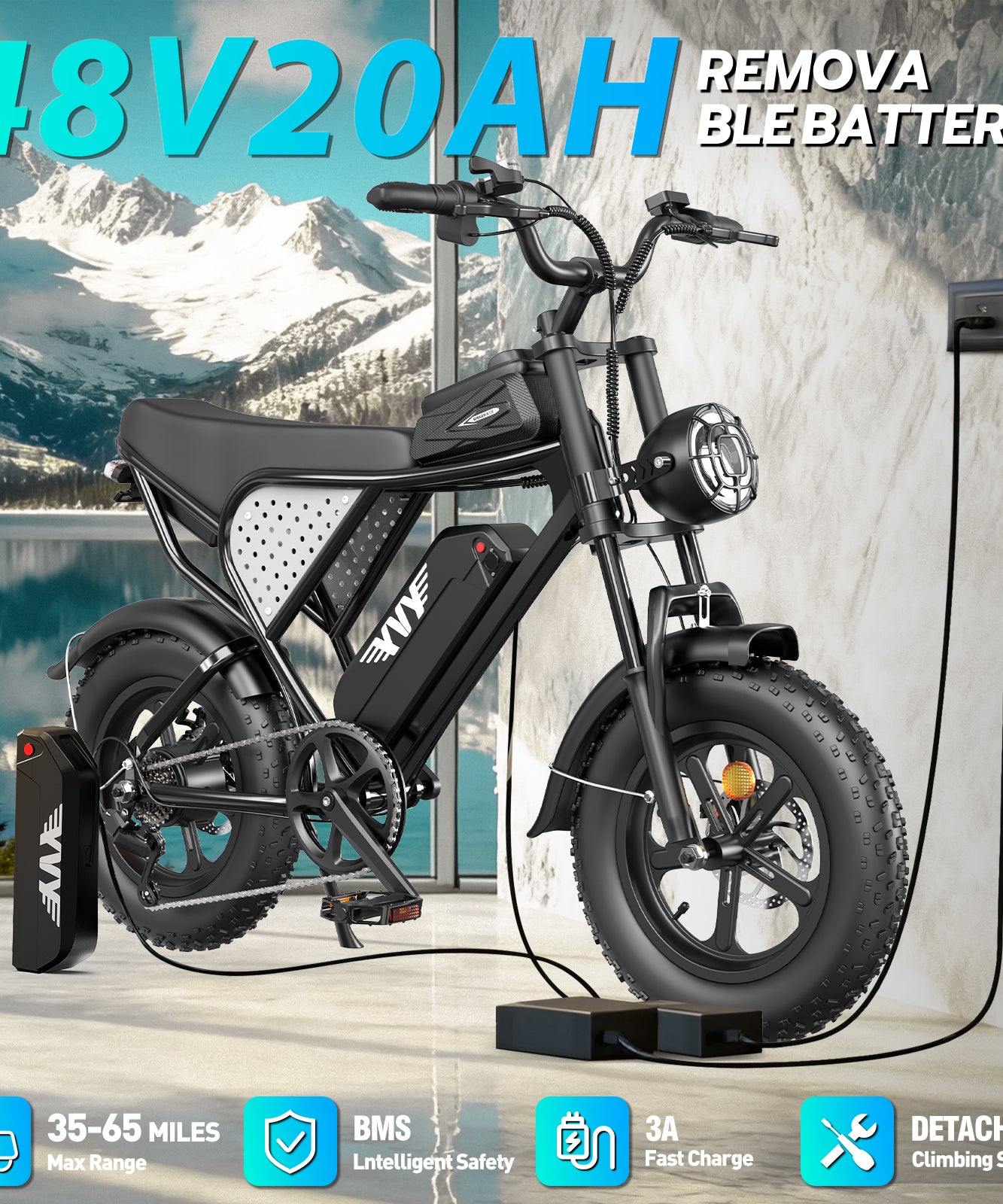 YVY K16 1500W Fat Tire Electric Bicycle