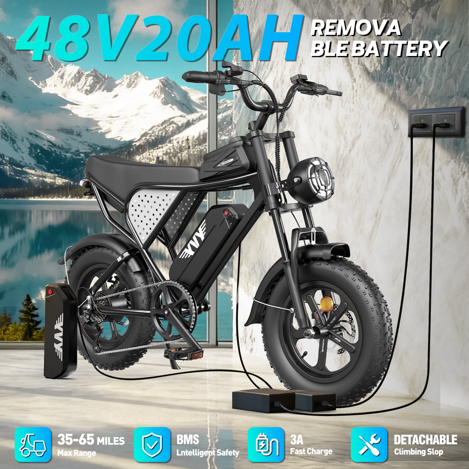 YVY K16 1500W Fat Tire Electric Bicycle