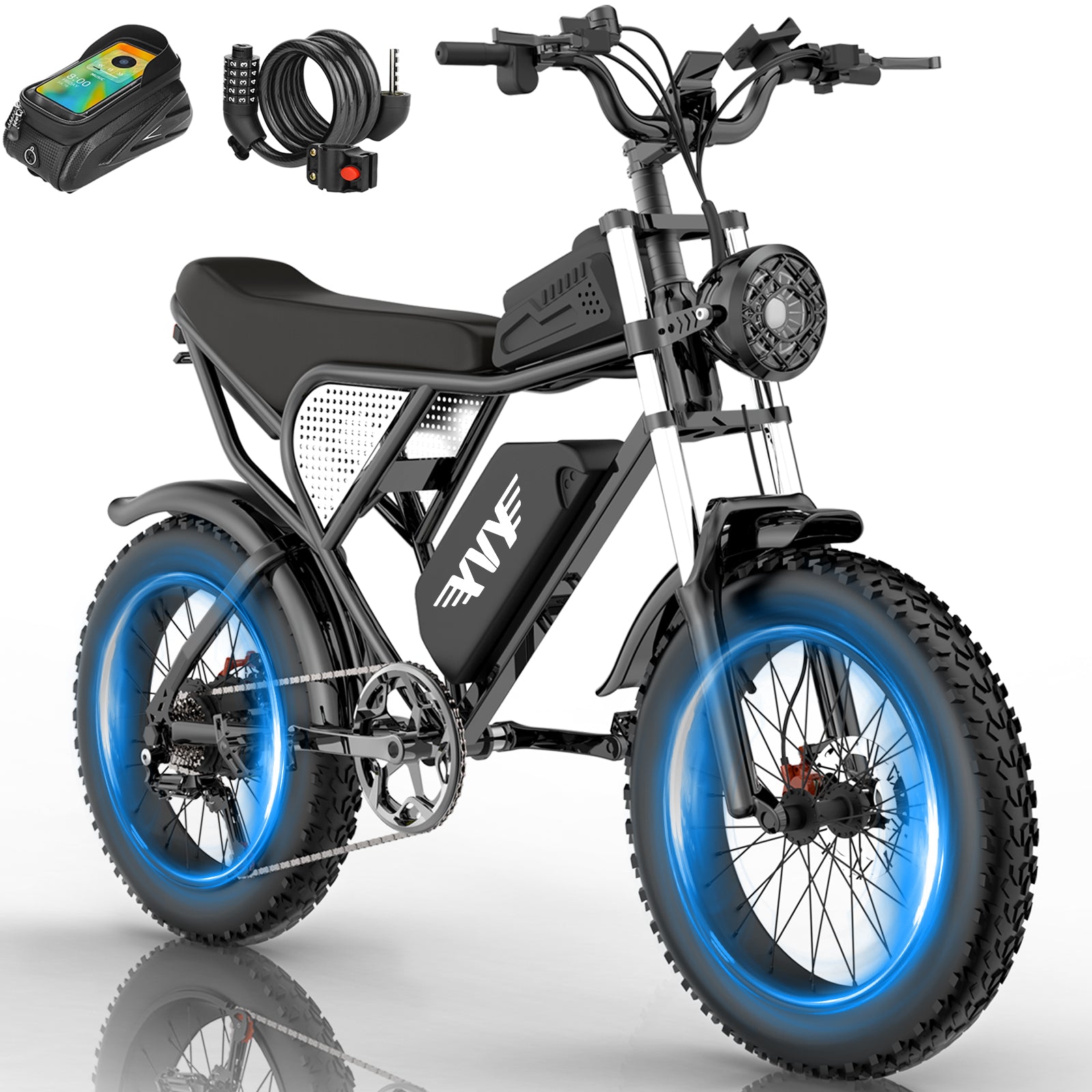 YVY K20 1200w Fat Tire Electric Bicycle