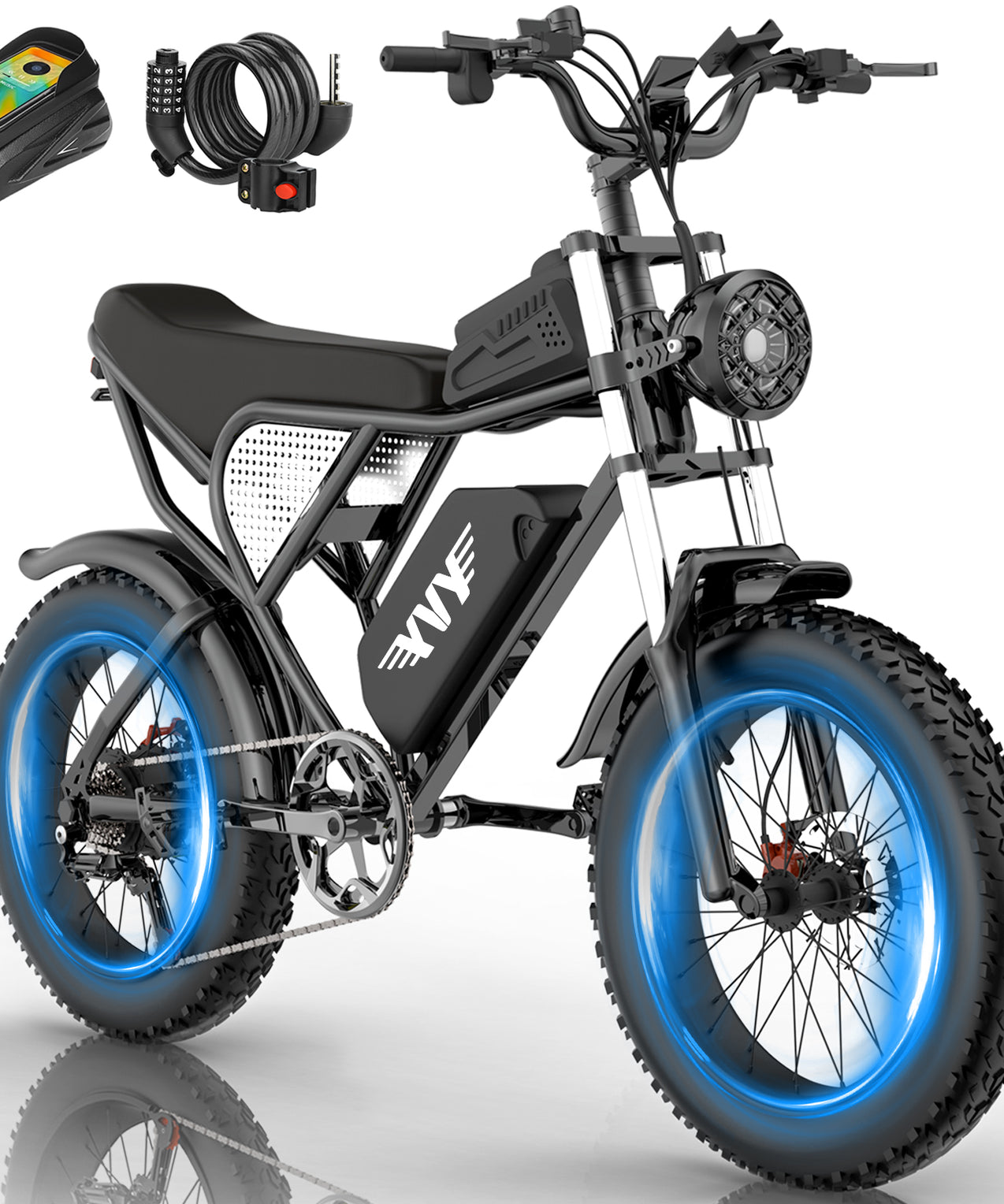 YVY K20 1500W 48V20Ah Fat Tire Electric Bicycle