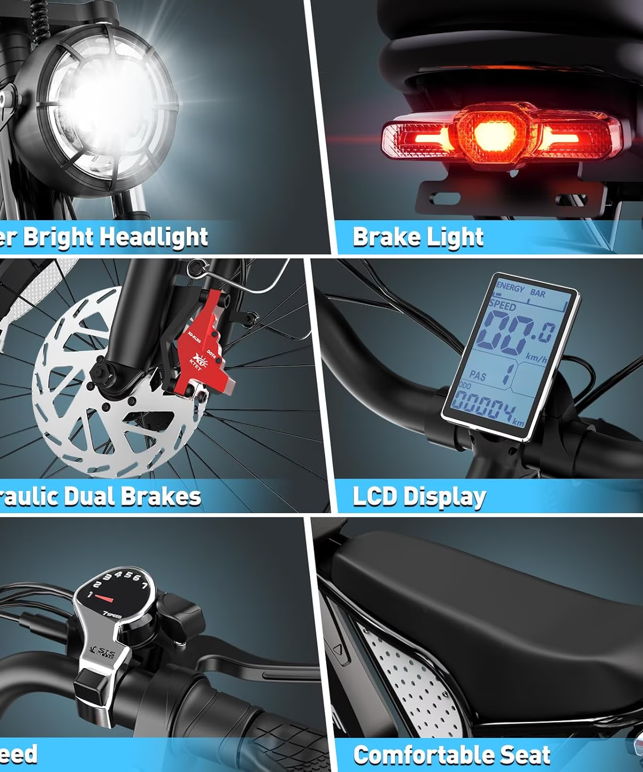 YVY Electric Bike for Adult,Peak 2000W,Max 28MPH & 90 Miles, 48V 25AH Removable Battery,Full Suspension