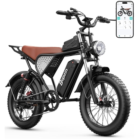 750W 28Mph,48V 25AH E-Bike for Adults,Max 80 Mi, 20" Fat Tire Mountain Bike,Disc Brakes,Full Suspension,cTUVus Certified,Class 3