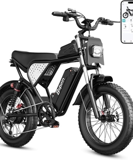 750W 28Mph E-Bike for Adult,48V 25AH,Max 90 Miles Electric Bicycle Disc Brakes, 20" Fat Tires Mountain Bike cTUVus Certified