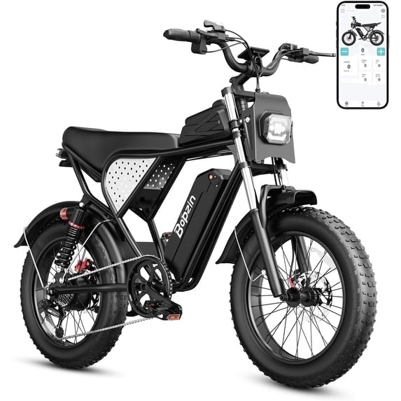 750W 28Mph E-Bike for Adult,48V 25AH,Max 90 Miles Electric Bicycle Disc Brakes, 20" Fat Tires Mountain Bike cTUVus Certified