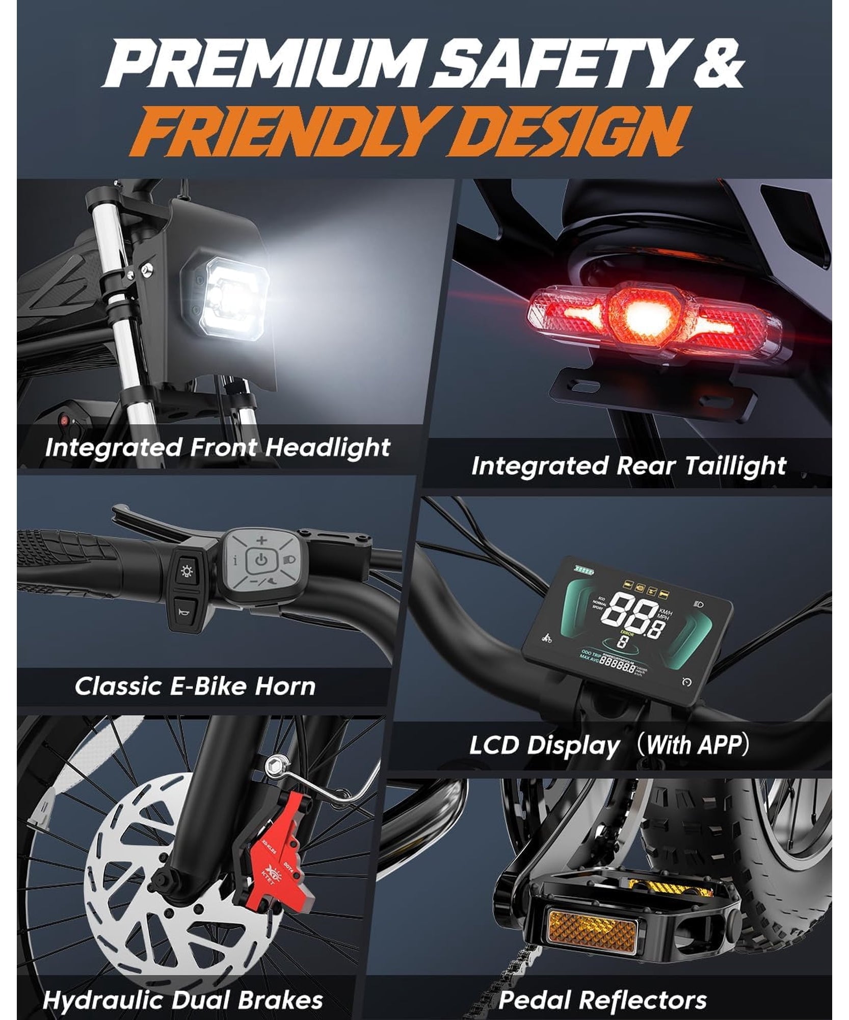 750W 28Mph E-Bike for Adult,48V 25AH,Max 90 Miles Electric Bicycle Disc Brakes, 20" Fat Tires Mountain Bike cTUVus Certified